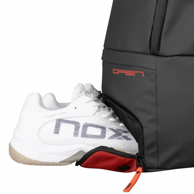 Mochila NOX Luxury Open Series 30L Negro con Rojo