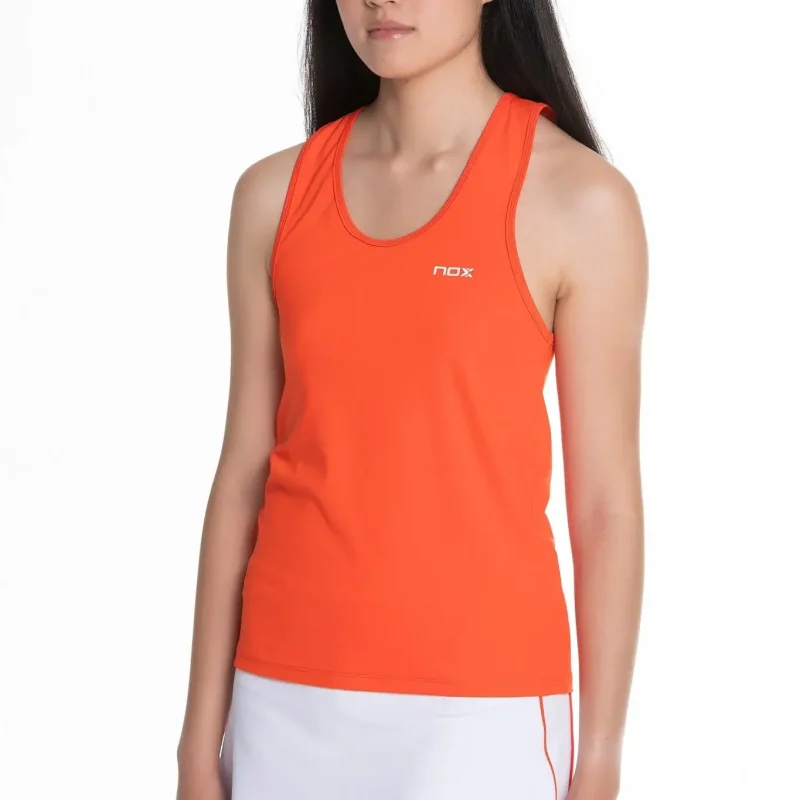 Camiseta de Tirantes para Mujer NOX Team Fit Red