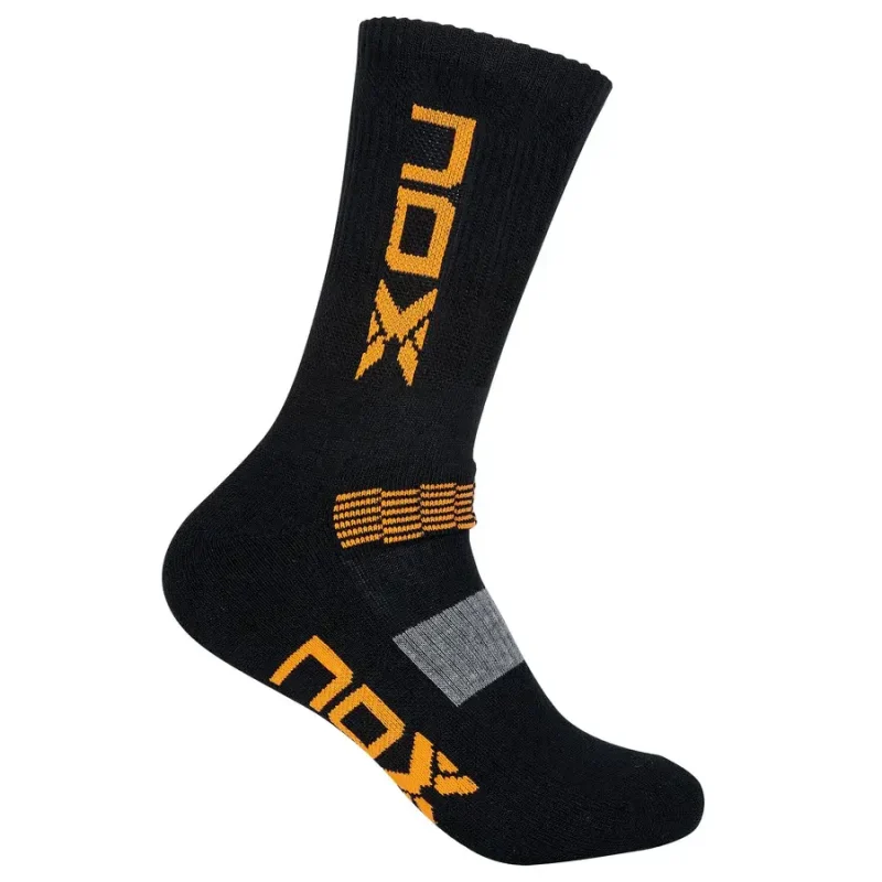 Set de Calcetines para Hombre Nox Negro y Naranja
