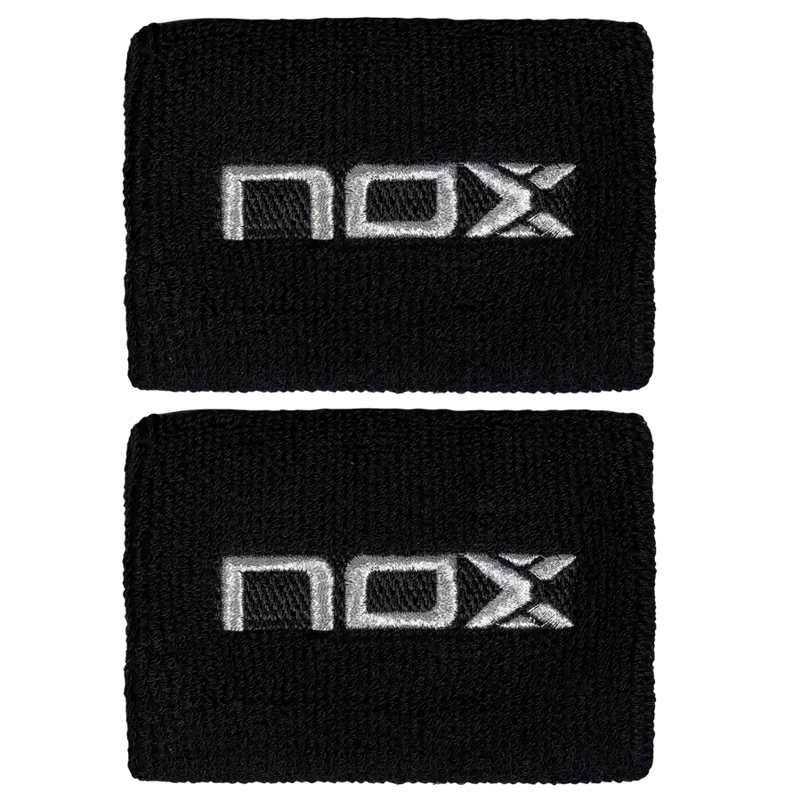 munequeras nox negras con logo blanco 1 Muñequeras Nox Negras con Logo Blanco