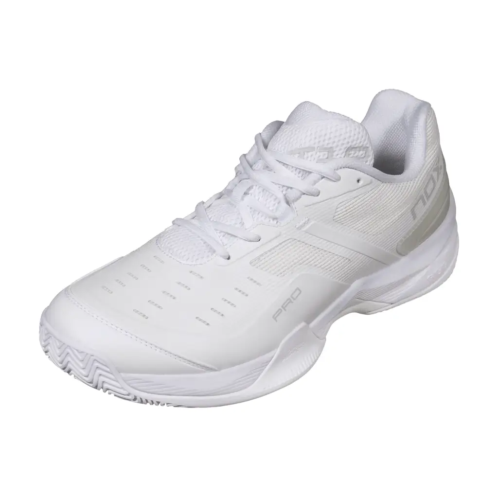 calzado de padel nox at10 pro blanco gris 2 Calzado de Pádel Nox AT10 Pro Blanco/Gris