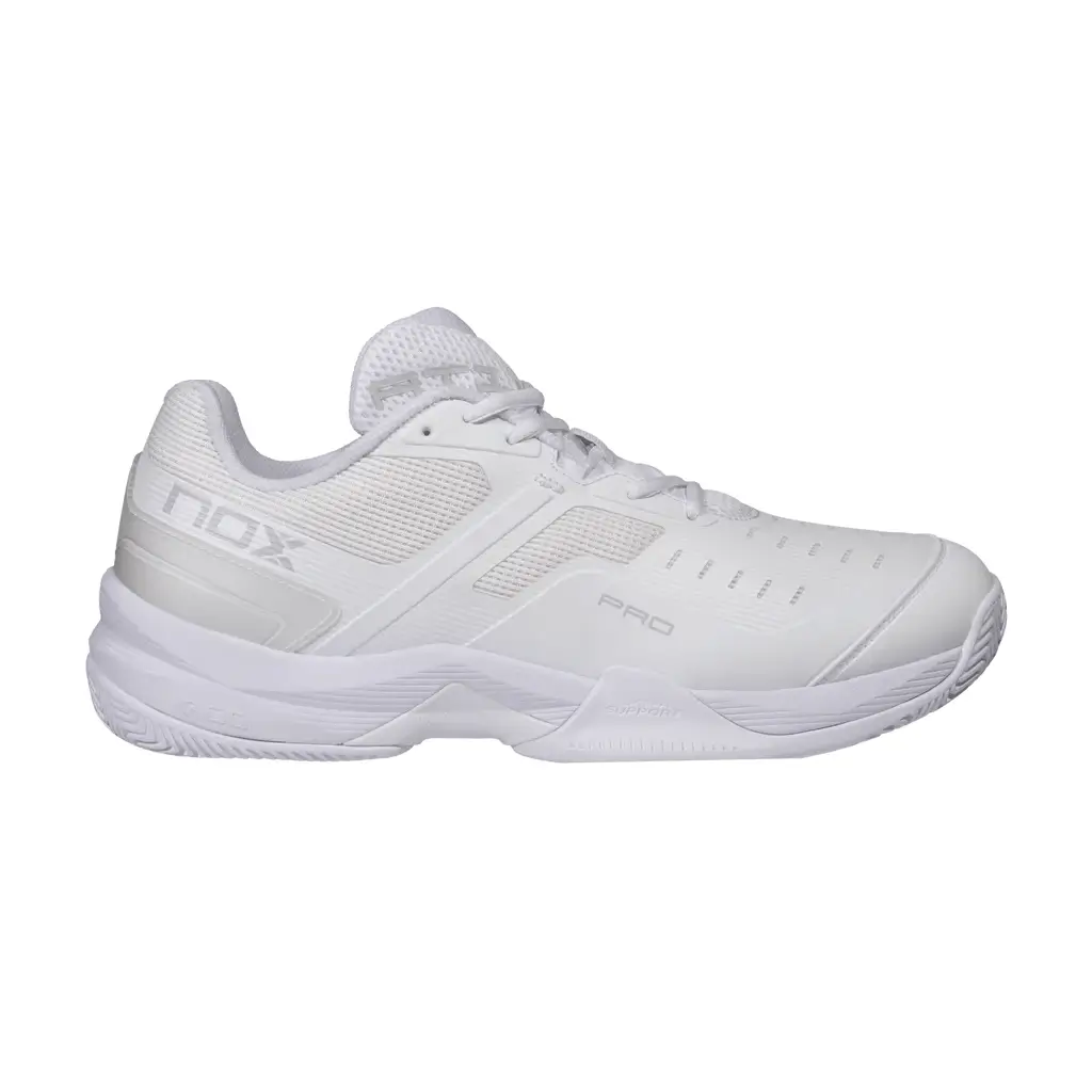 calzado de padel nox at10 pro blanco gris Calzado de Pádel Nox AT10 Pro Blanco/Gris