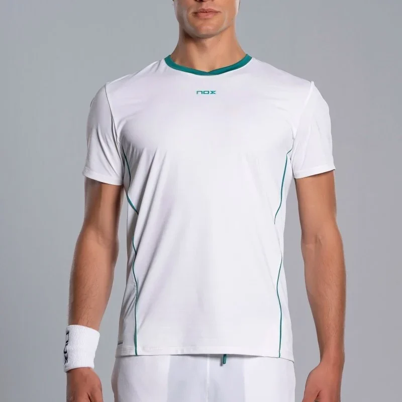 Camiseta para Hombre Nox Pro White/Ivy Green, vista frontal