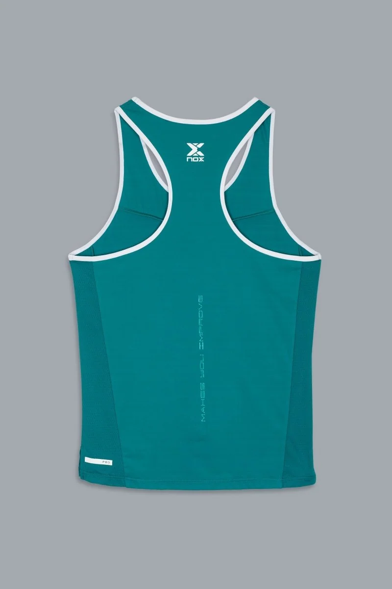 camiseta tirantes para mujer nox pro ivy green 2 Camiseta Tirantes para Mujer Nox Pro Ivy Green, vista trasera de la prenda