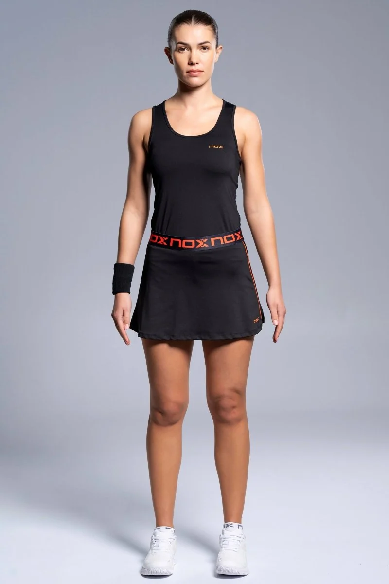camiseta tirantes para mujer nox team black Camiseta Tirantes para Mujer Nox Team Black, vista frontal