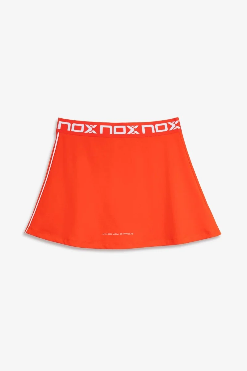 falda para mujer nox team red 1 Falda para Mujer Nox Team Red, vista frontal de la prenda