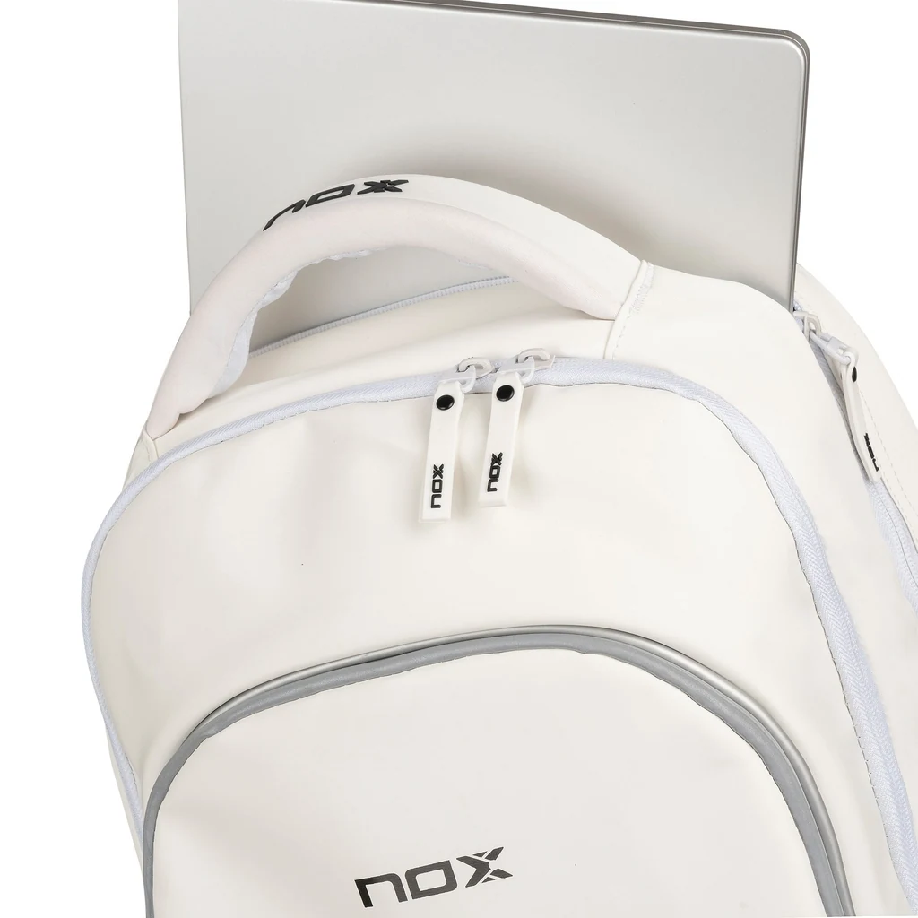 mochila nox pro series white 2 Mochila Nox Pro Series White, compartimento principal abierto