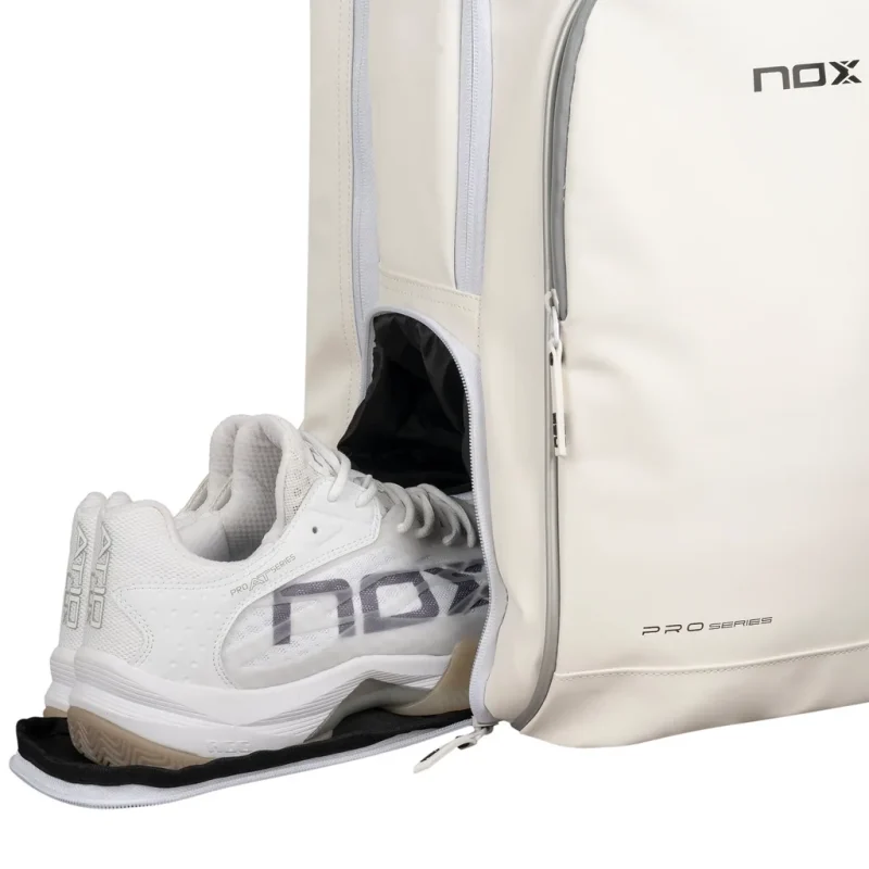 Mochila Nox Pro Series White, compartimento para zapatillas