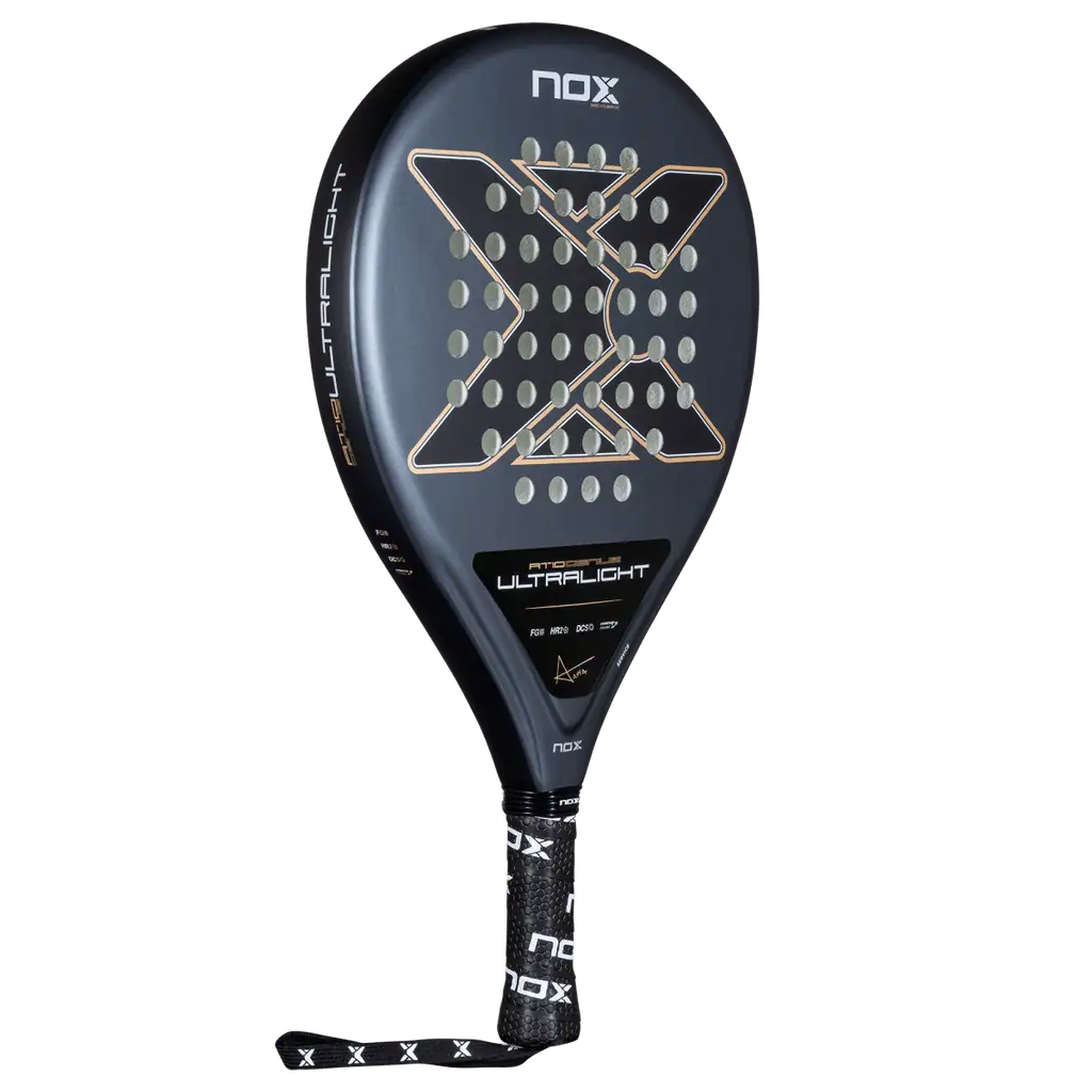 pala nox at10 genius ultra light 2026 1 Pala Nox AT10 Genius Ultra Light 2026, cara frontal en perspectiva