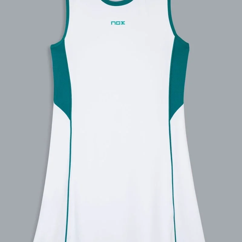 Vestido para Mujer Nox Pro White/Ivy Green, vista frontal de la prenda